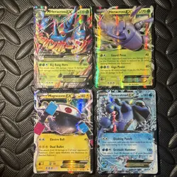 Pokemon Mega Heracross EX TCG 5/111 XY Furious Fists 4 Card Lot Holo Ultra Rare - Image 3