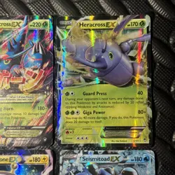 Pokemon Mega Heracross EX TCG 5/111 XY Furious Fists 4 Card Lot Holo Ultra Rare - Image 5