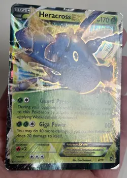 HP/DMG Heracross EX 4/111 Holo XY Furious Fists AUTHENTIC Pokemon Card - Image 2