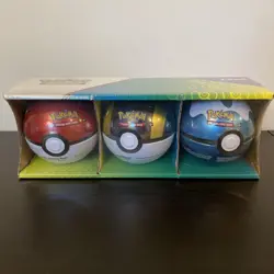 Pokemon TCG Pokeball Tins - 2020 Costco Packs - 3 pack sealed - Image 1