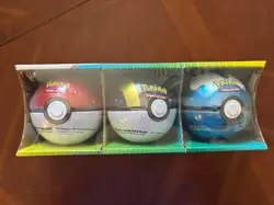 Pokemon TCG Pokeball Tins - 2020 Costco Packs - 3 pack sealed - Image 1