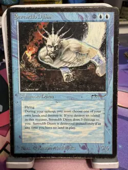 MTG Serendib Djinn Heavily Play Arabian Nights - Image 1