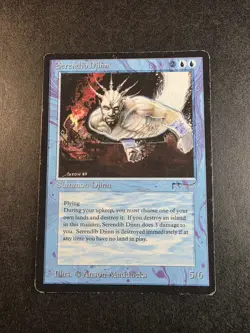 Serendib Djinn Arabian Nights MTG Magic the Gathering 1993 - Image 1
