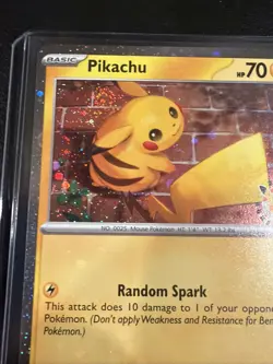 Pikachu 051/162 Stamped 2026 Pokemon Day 30 Promo Cosmos Holo w/DOUBLE SWIRL 🌀 - Image 2