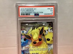 2016 Flareon EX RC28/32 XY Generations Full Art PSA Graded Excellent Pokemon TCG - Image 2