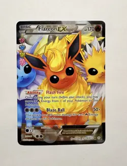 Flareon EX (Full Art) Ultra Rare Generations: Radiant Collection RC28/RC32 NM - Image 1