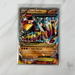 Pokemon 2014 Primal Groudon EX 86/160 World Championships - Heavily Played - Image 1