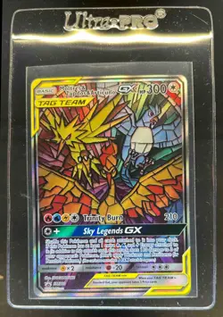 2016-19 Pokemon SM Black Star Promos Moltres & Zapdos Articuno Tag Team #SM210 - Image 1