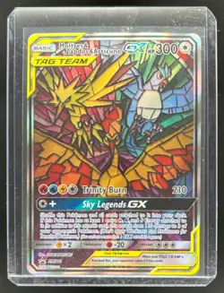 2016-19 Pokemon SM Black Star Promos Moltres & Zapdos Articuno Tag Team #SM210 - Image 1