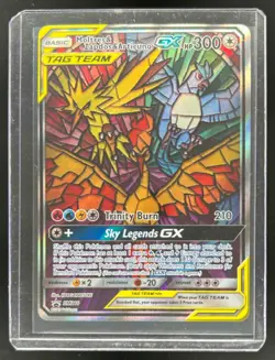 2016-19 Pokemon SM Black Star Promos Moltres & Zapdos Articuno Tag Team #SM210 - Image 1