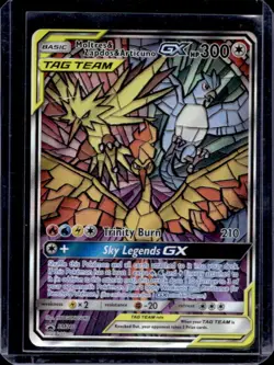 2016-19 Pokemon SM Black Star Promos Moltres & Zapdos Articuno Tag Team #SM210 - Image 1