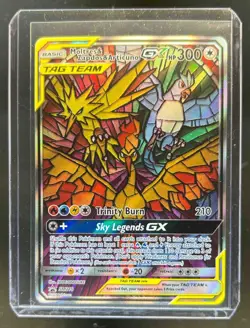 2016-19 Pokemon SM Black Star Promos Moltres & Zapdos Articuno Tag Team #SM210 - Image 1