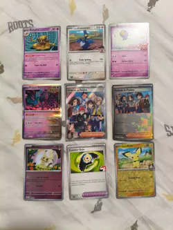 Pokemon 9 Card Bulk Lot | 1 Holo + 8 Common - Authentic TCG Collection (6) - Image 1