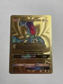 Mwethree GX Gold Foil Fan Art Card Hp710 Judgement Mint/NM - Image 1