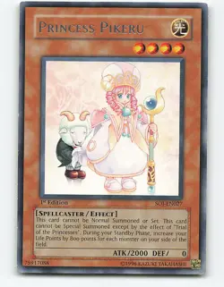 Princess Pikeru #SOI-EN027 Rare 1st edition Yugioh Card - Image 1