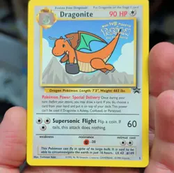 Pokemon Dragonite Promo Card Kids WB The First Movie 1999 Vintage - Image 1