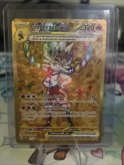 Pokemon TCG Scarlet & Violet Cinderace EX 163 Promo Holo Card NM Condition - Image 1
