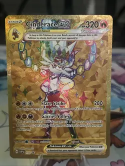Pokemon TCG Scarlet & Violet Cinderace EX 163 Promo Holo Card NM Condition - Image 3
