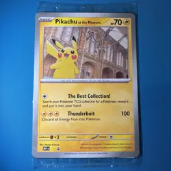 Pikachu At The Museum Jumbo Promo Card - Image 1