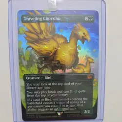 Traveling Chocobo 0568 (Borderless) (Chocobo Track Foil) Final Fantasy MTG Rare - Image 4