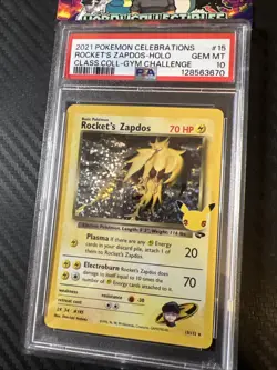 PSA 10 Rocket's Zapdos 15/132 - Holo Pokemon Celebrations - Pokemon TCG - Image 2