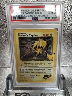 2021 Pokemon Celebrations Rocket's Zapdos #15 Classic Collection Holo PSA 10 - Image 2
