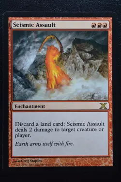 Magic The Gathering MTG SEISMIC ASSAULT 10th Edition LP Lightly Played - Image 1
