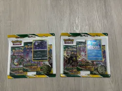 Pokemon Sword & Shield Evolving Skies 3 Pack Blister (1 x Umbreon, 1 x Eiscue) - Image 1