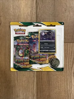 Pokemon Sword & Shield Evolving Skies 3 Pack Blister Factory Sealed Umbreon 📈 - Image 1