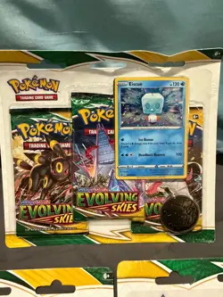 Pokemon Sword & Shield Evolving Skies 3 Pack Blister (2 x Umbreon, 1 x Eiscue) - Image 5