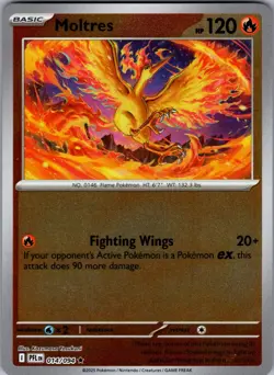 Moltres Reverse Holo Holo Rare ME02: Phantasmal Flames 014/094 NM Pokemon - Image 1