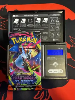22.54g HEAVY - Pokemon TCG M-E Phantasmal Flames Booster Pack Sealed / Semi GoDU - Image 1