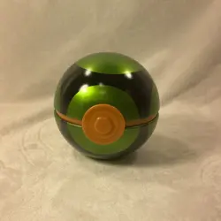 Pokemon Dusk Ball Tin Rare *EMPTY* Poke Ball Green - Image 1