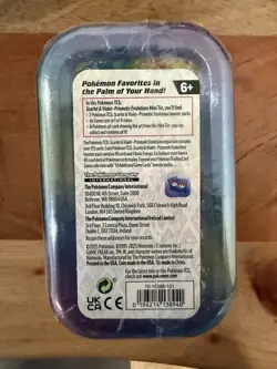 Pokemon TCG Vaporeon Mini Tin Prismatic Evolutions - Factory Sealed Unopened - Image 2