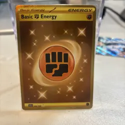 Fighting Energy 258/198 Secret Gold Alt Art Scarlet & Violet Pokemon English - Image 2