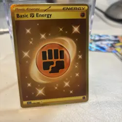 Fighting Energy 258/198 Secret Gold Alt Art Scarlet & Violet Pokemon English - Image 3