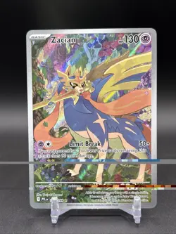 Pokemon TCG Zacian 100/094 IR Illustration Rare Holo Phantasmal Flames -NM - Image 1
