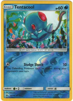 Tentacool 23/145 Guardians Rising Reverse Holo Common Pokemon TCG - Image 1
