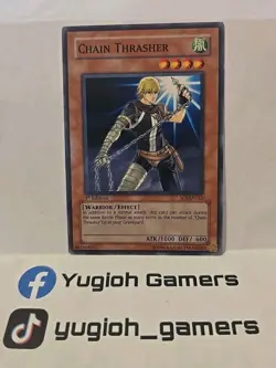 YUGIOH CHAIN THRASHER SOI 1ST EDITION COMMON LIGHT PLAYED - Image 1