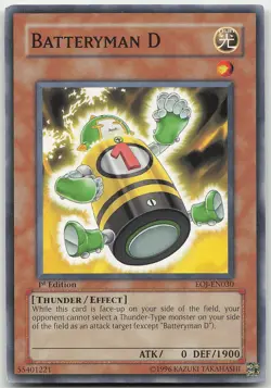 Batteryman D EOJ-EN030 1st Edition MP Yugioh - Image 1