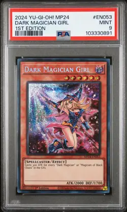 Dark Magician Girl - PSA 9 - MP24-EN053 - Prismatic Secret Rare - Yugioh - Image 1