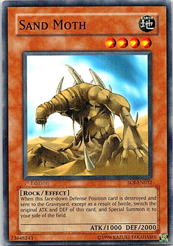 Sand Moth SOI-EN032 Yu-Gi-Oh! Light Play 1st Edition - Image 1