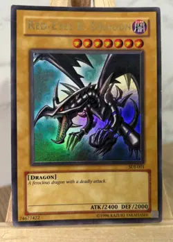 MP Yugioh Red-Eyes Black Dragon SDJ-001 Unlimited Edition Holo Rare Yu-Gi-Oh! - Image 1