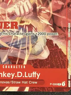 Monkey.D.Luffy - P-006 (Winner Pack Vol. 1) Stamped NM CLEAN One Piece Promo - Image 4