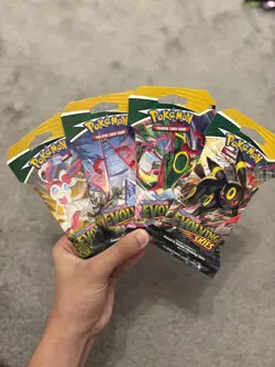 Pokemon Evolving Skies Sleeved Booster Packs - Full Art Set (x4 Packs). - Image 2