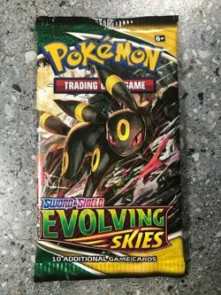 Pokemon TCG 4x (=1 Artset) Evolving Skies Booster Pack Genuine Factory Sealed - Image 3
