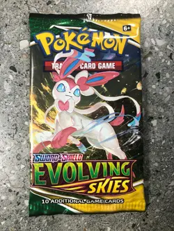Pokemon TCG 4x (=1 Artset) Evolving Skies Booster Pack Genuine Factory Sealed - Image 5