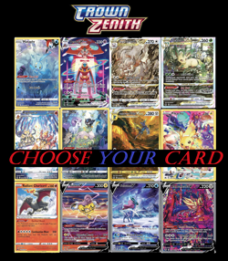POKEMON TCG SWSH Crown Zenith - Pick Your Card IR/SIR/GG NM/Mint - Image 1
