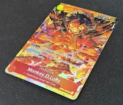 MONKEY D LUFFY - One Piece OP01-024 - AA SR Alt Art Super Rare - Romance Dawn NM - Image 2