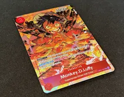 MONKEY D LUFFY - One Piece OP01-024 - AA SR Alt Art Super Rare - Romance Dawn NM - Image 3